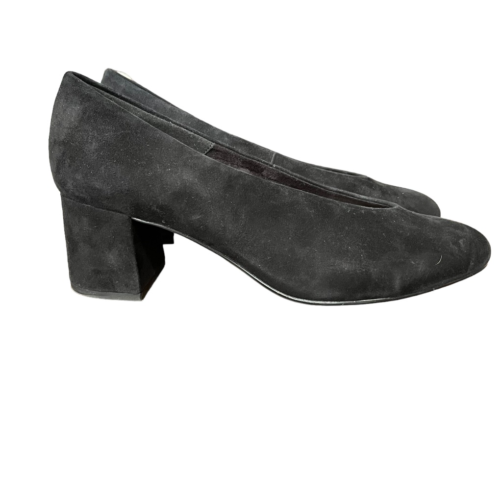 Nwot Bella Vita Black Leather Suede Pointed Toe Black Heel Size 10w